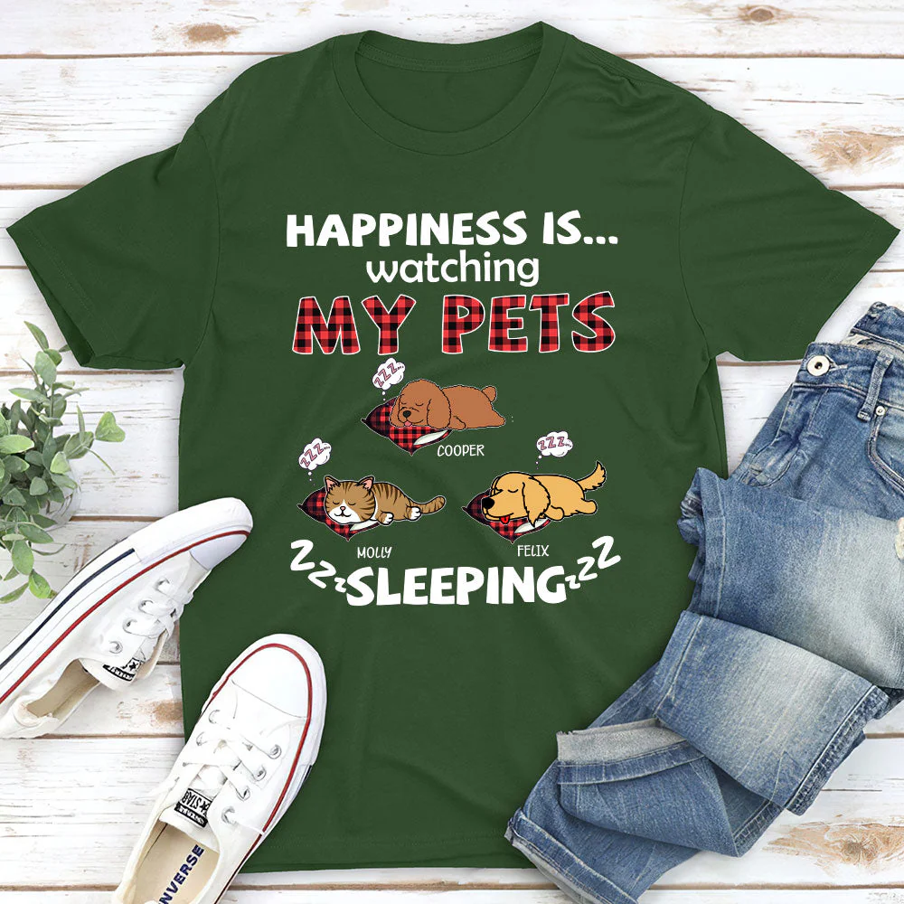 My Pets Snoring - Personalized Custom Unisex T-shirt - Image 3