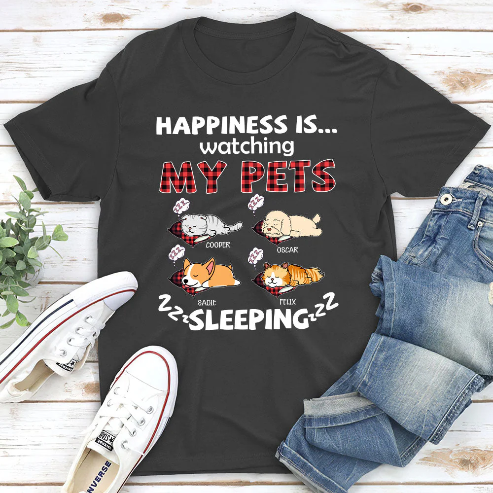 My Pets Snoring - Personalized Custom Unisex T-shirt - Image 4