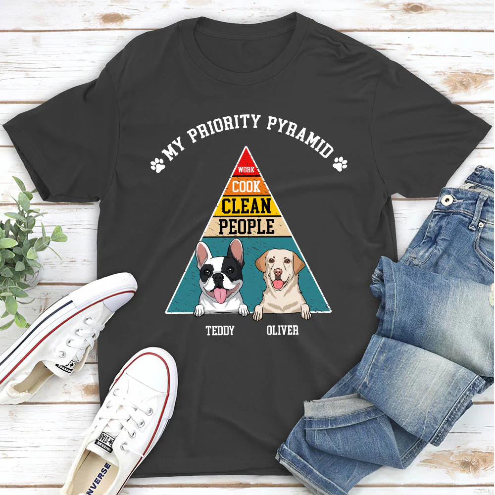 My Priority Pyramid - Personalized Custom Unisex T-shirt - Image 2