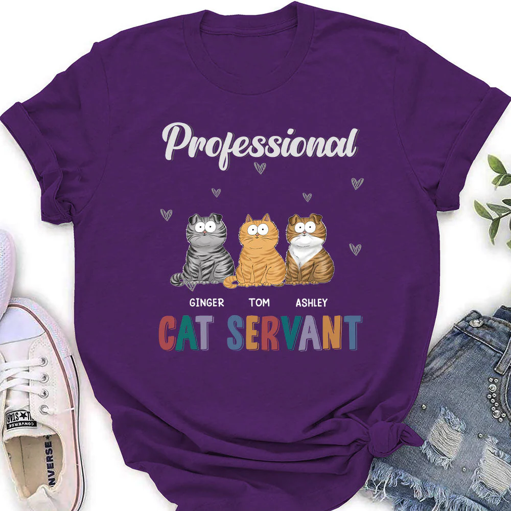 My Professional Pet Servant - Personalized Custom Women's T-shirt - Image 3