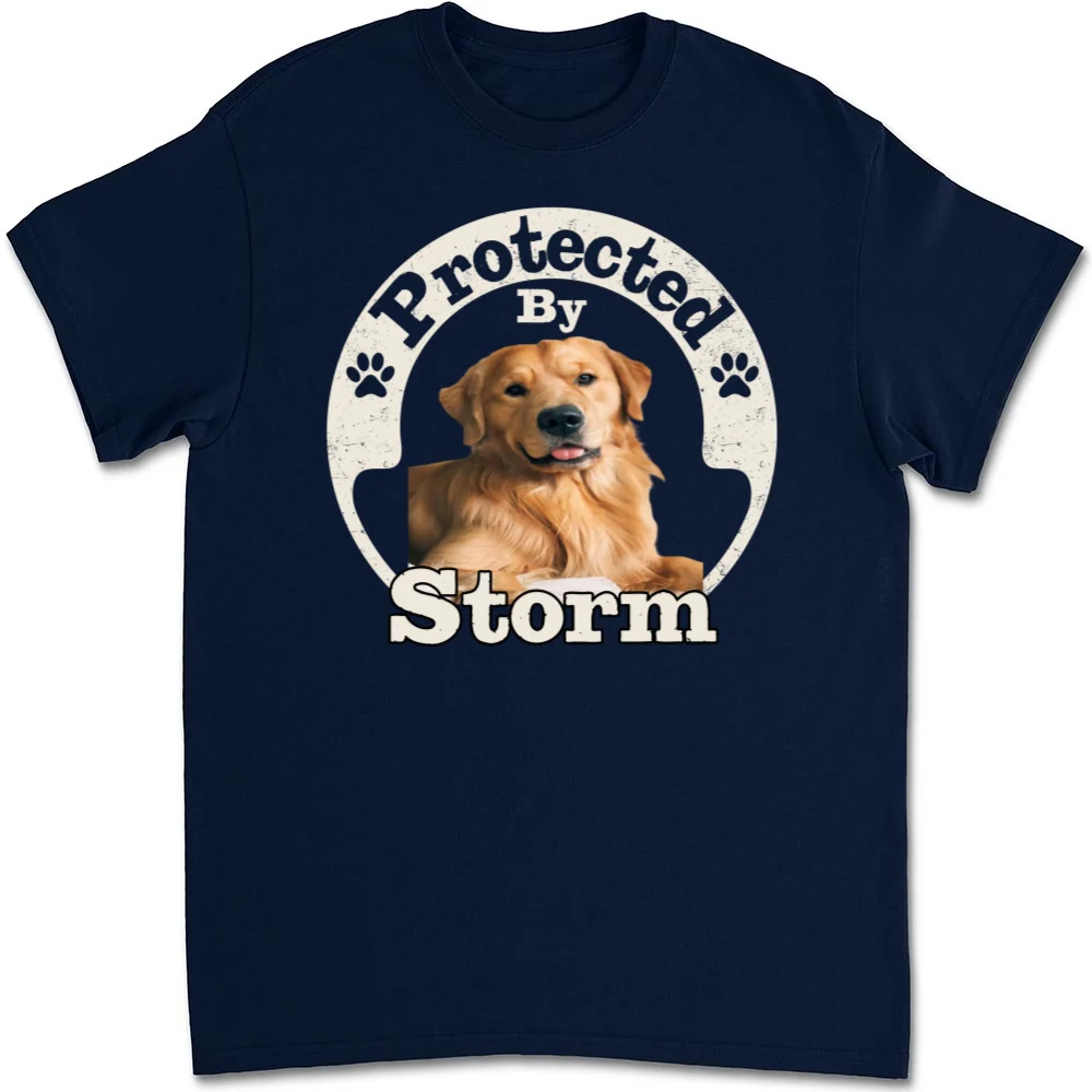 My Protector Photo - Personalized Custom Unisex T-Shirt - Image 7