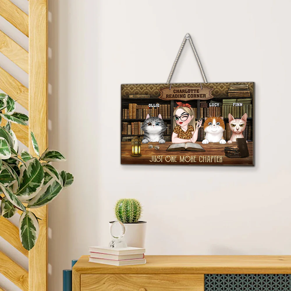 My Reading Corner - Personalized Custom Wood Sign - Image 2