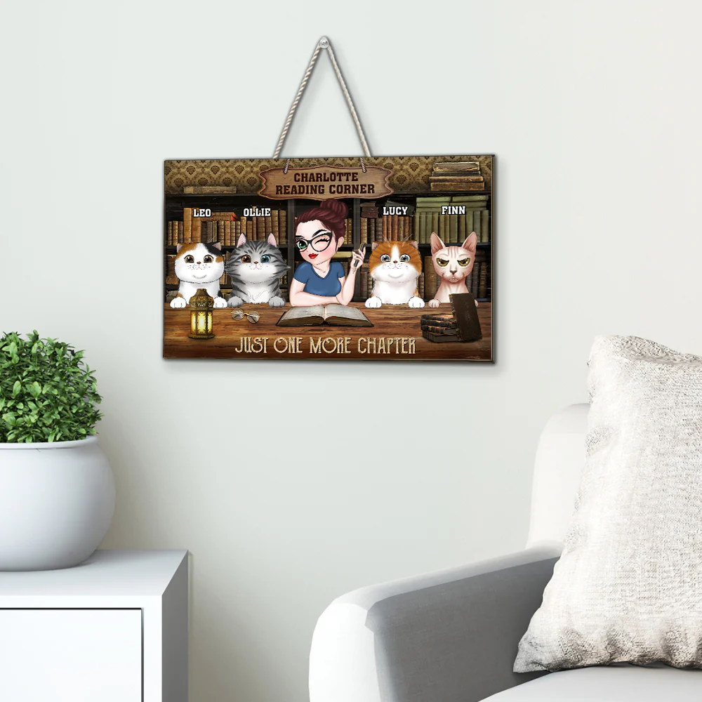 My Reading Corner - Personalized Custom Wood Sign - Image 3