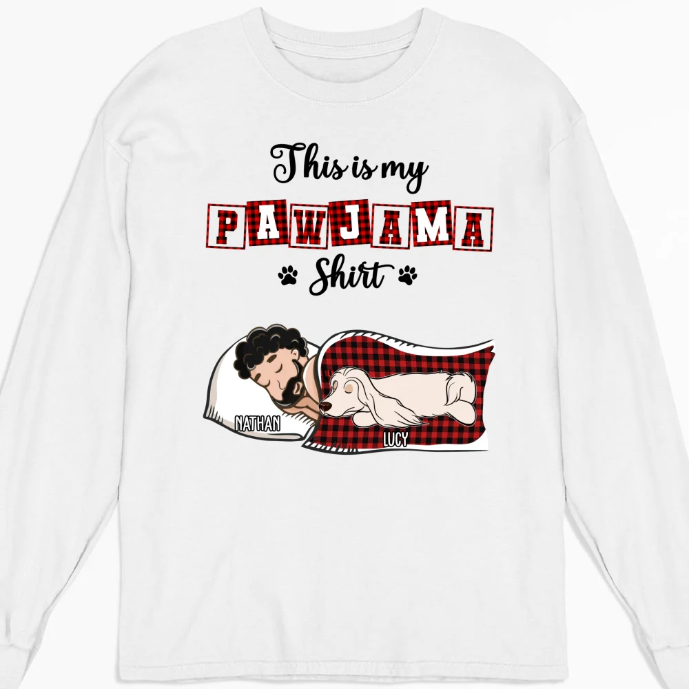 My Sleepshirt Ver Pet 2 - Personalized Custom Long Sleeve T-Shirt - Image 4