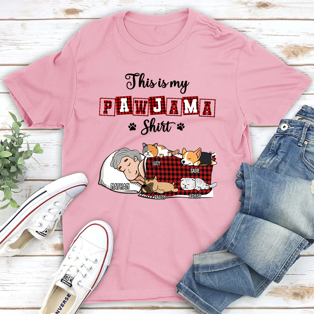 My Sleepshirt Ver Pet 2 - Personalized Custom Unisex T-Shirt - Image 2