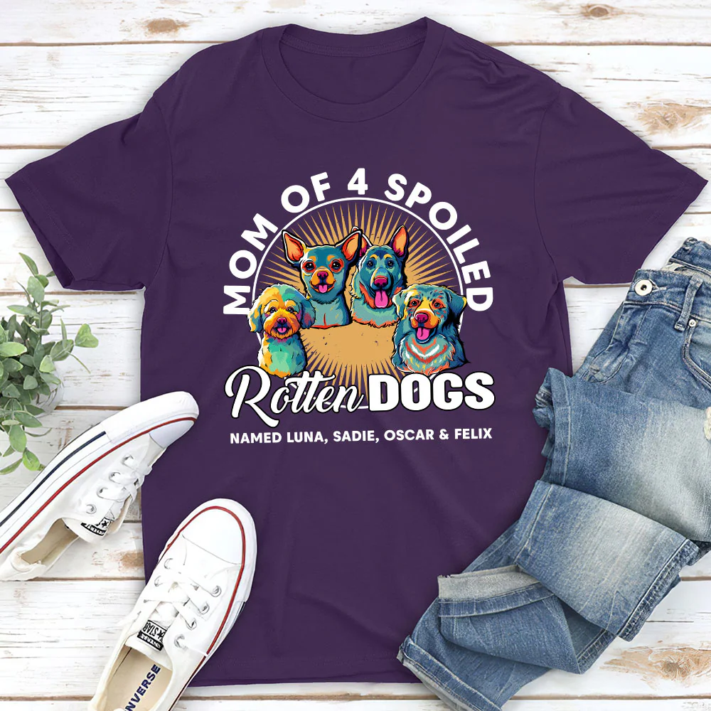 My Spoiled Rotten Dog - Personalized Custom Unisex T-Shirt - Image 4