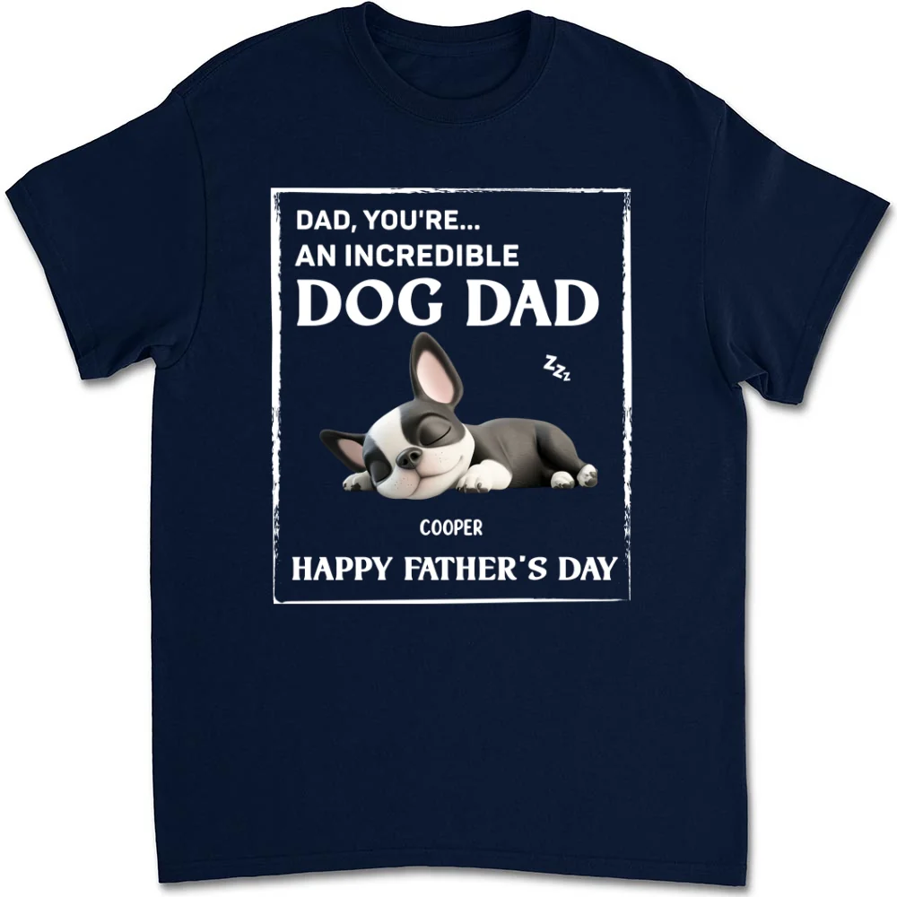 My Supper Cool Dog Dad - Personalized Custom Unisex T-Shirt - Image 7