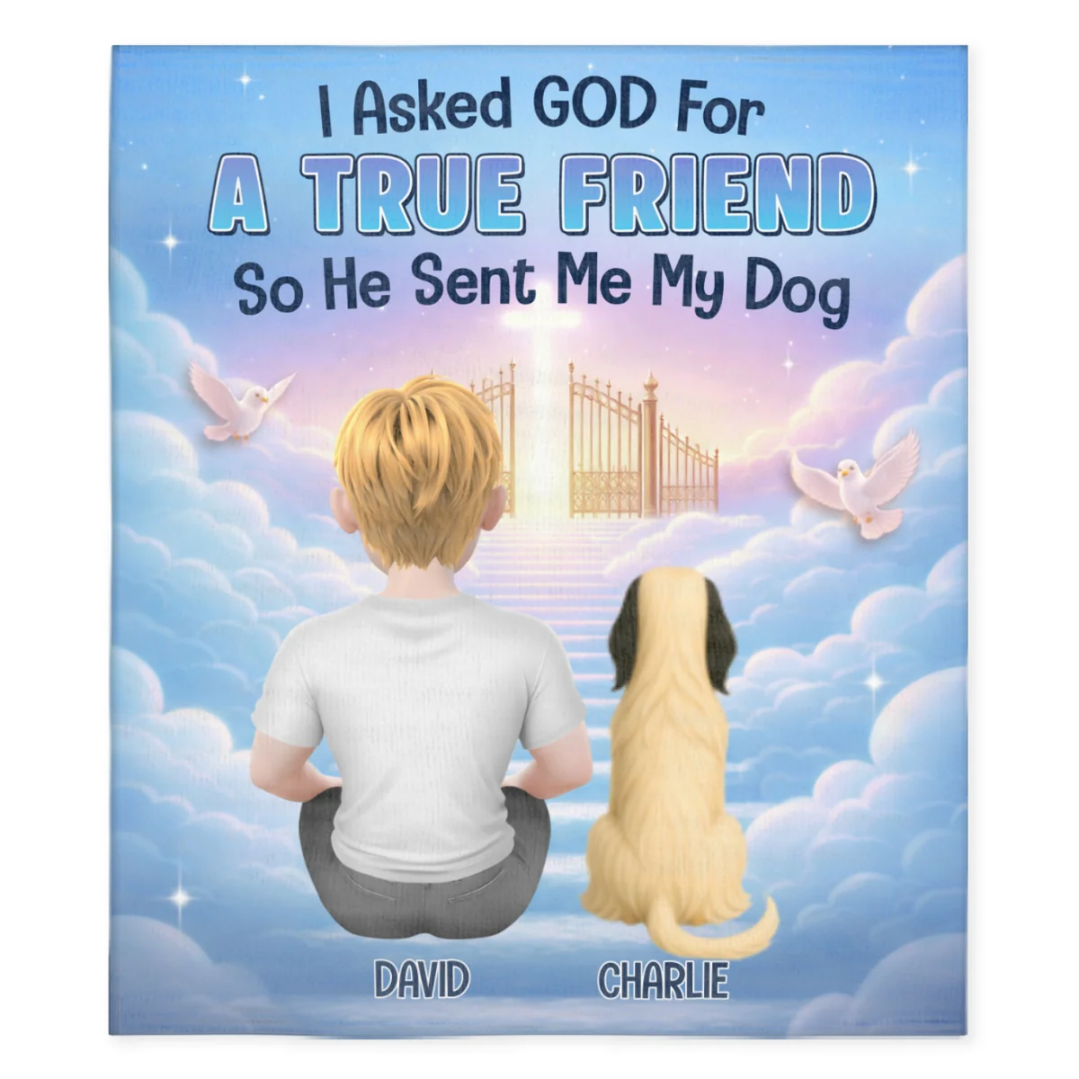 My True Friend - Personalized Custom Fleece Blanket - Image 5