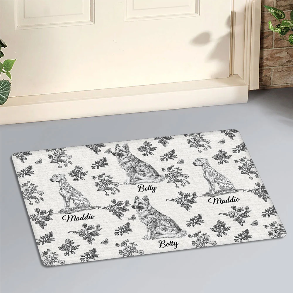 My World Is Blue - Personalized Custom Doormat - Image 2