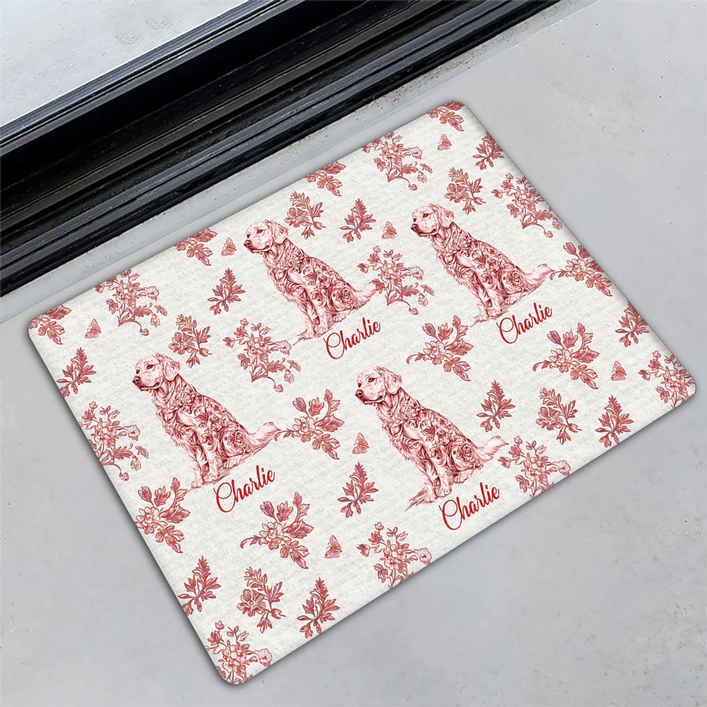 My World Is Blue - Personalized Custom Doormat - Image 3