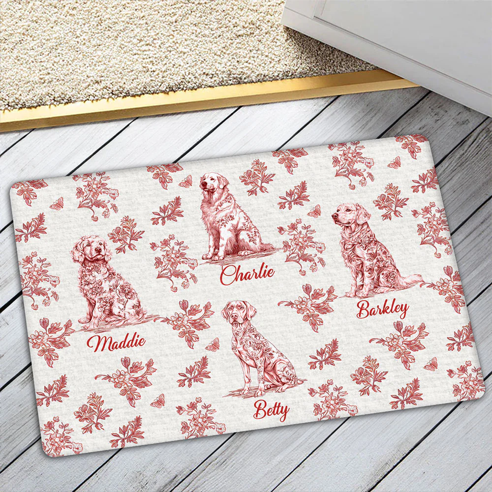 My World Is Blue - Personalized Custom Doormat - Image 5