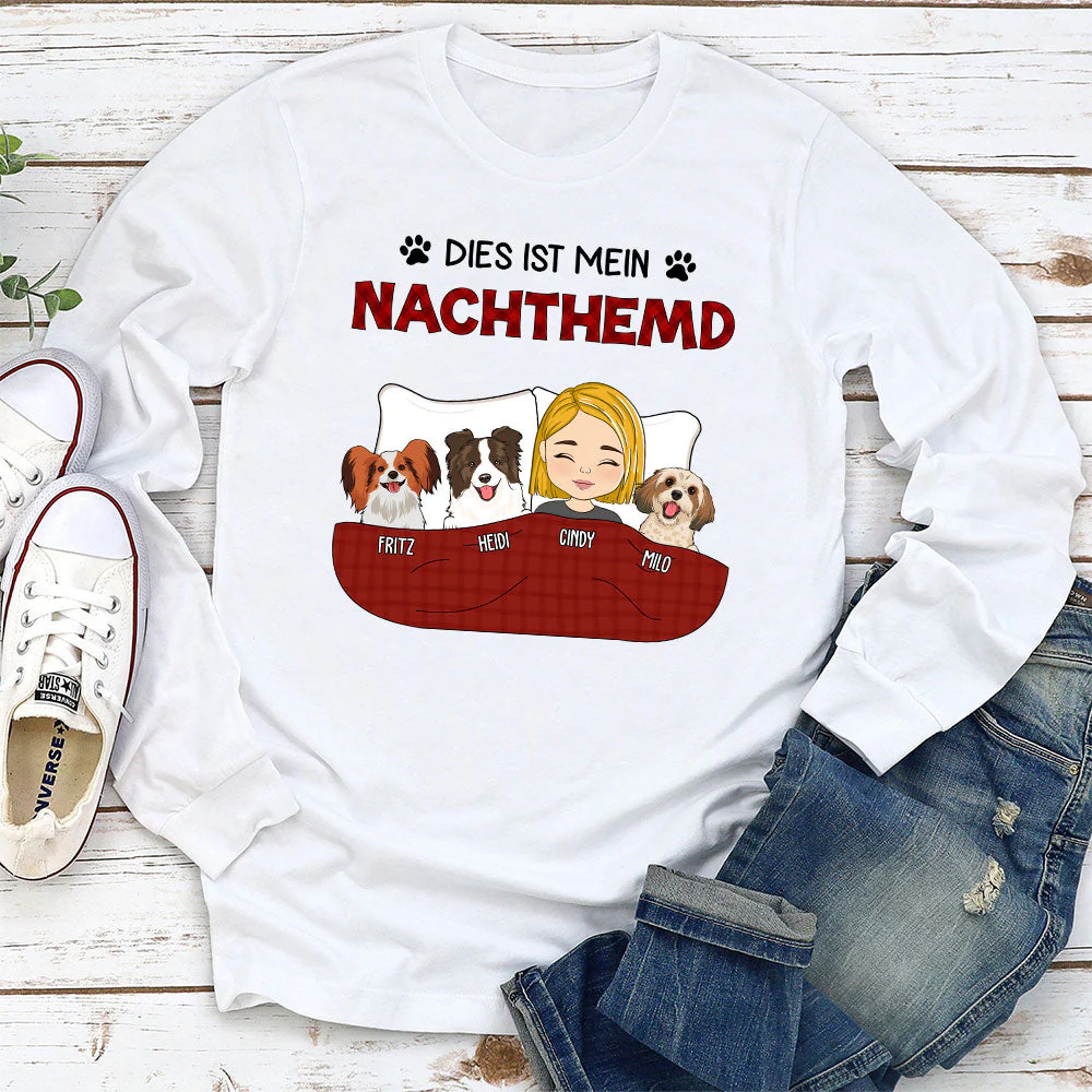 Nachthemd - Personalisiertes Langarm T-Shirt - Image 3