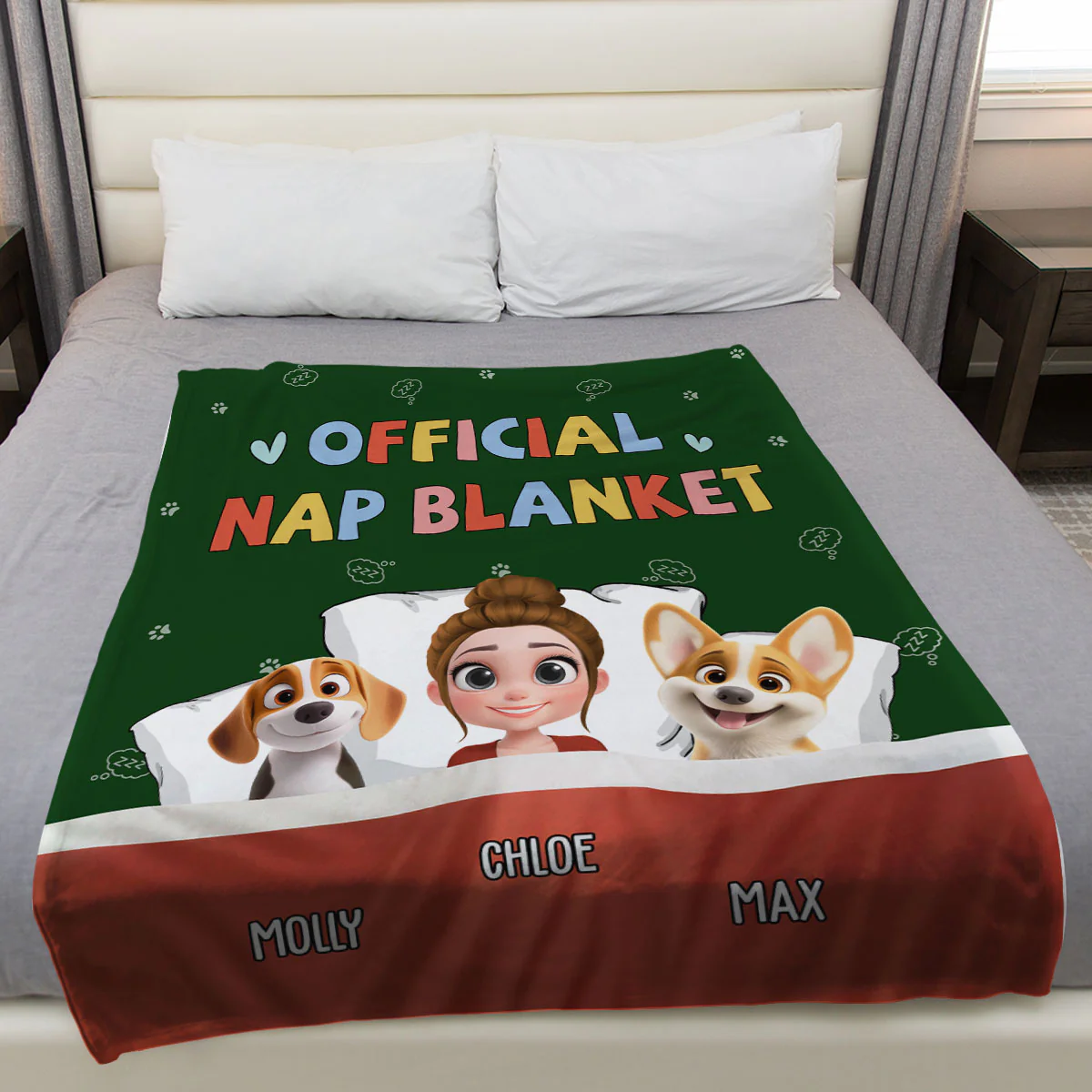 Nap Blanket New Style - Personalized Custom Fleece Blanket - Image 3
