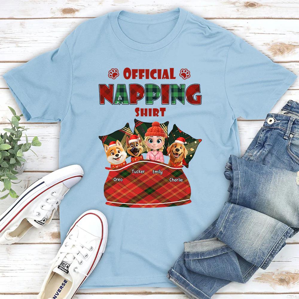 Napping Time - Personalized Custom Unisex T-Shirt - Image 3