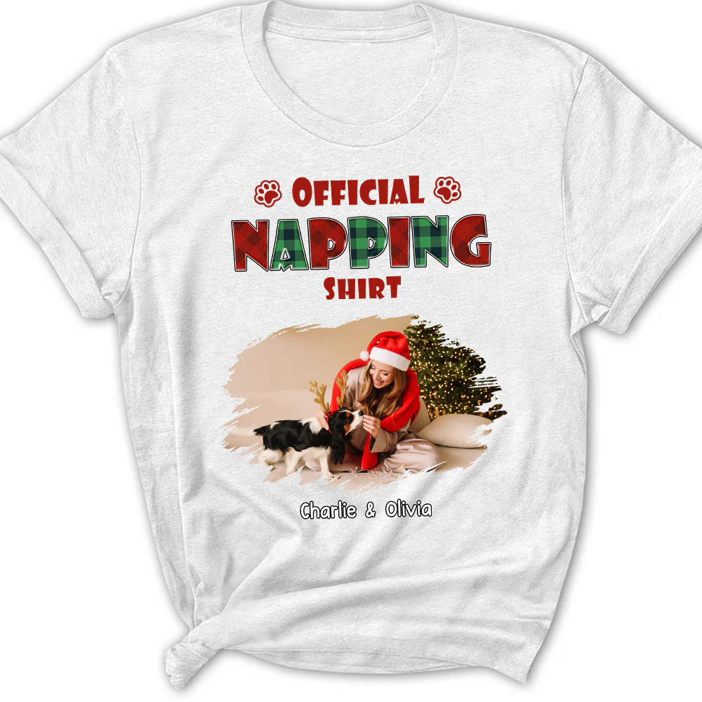 Napping Time Photo - Personalized Custom Women's T-shirt