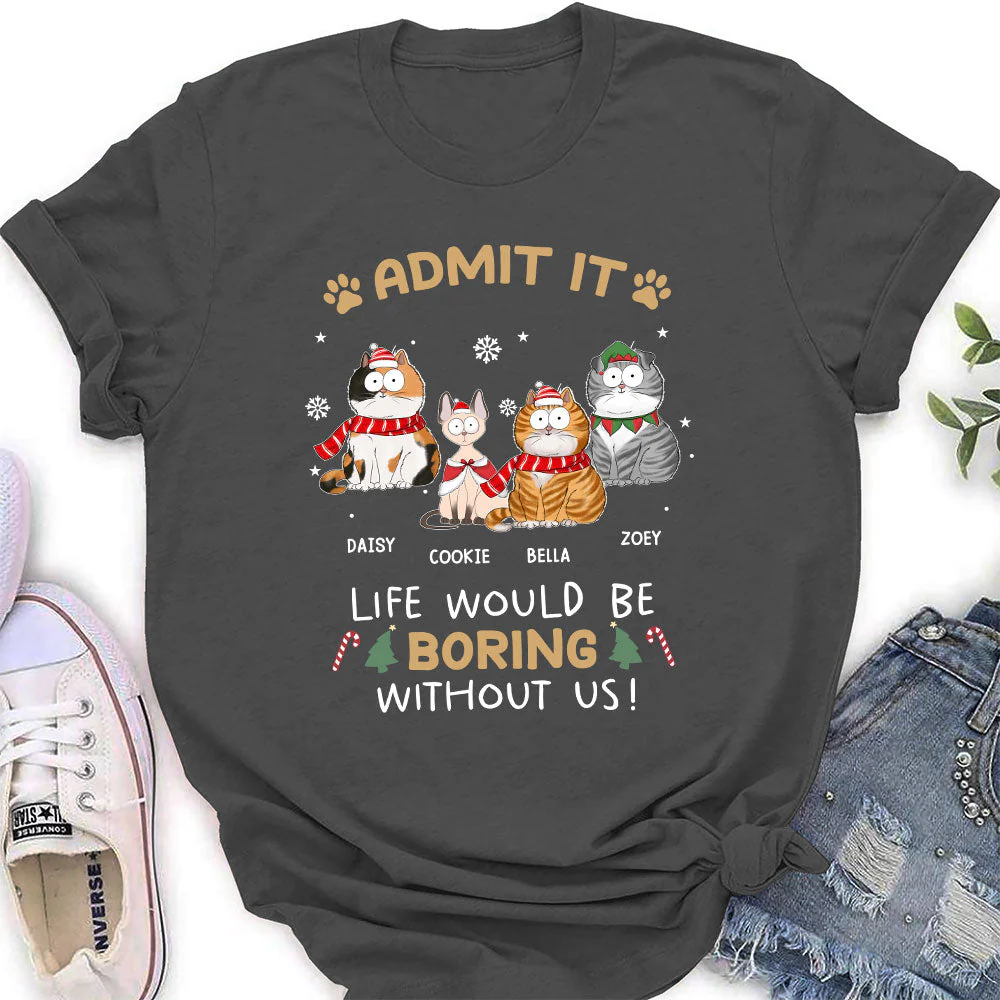 Never Get Bored - Personalized Custom Women's T-shirt - Image 3