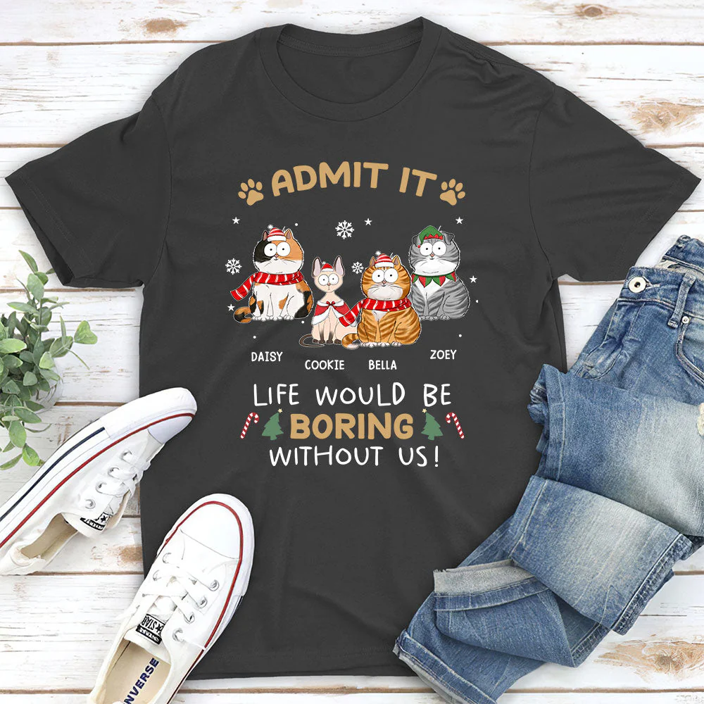 Never Get Bored - Personalized Custom Unisex T-shirt - Image 3