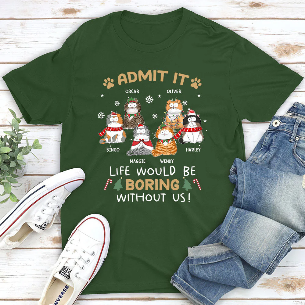 Never Get Bored - Personalized Custom Unisex T-shirt - Image 4
