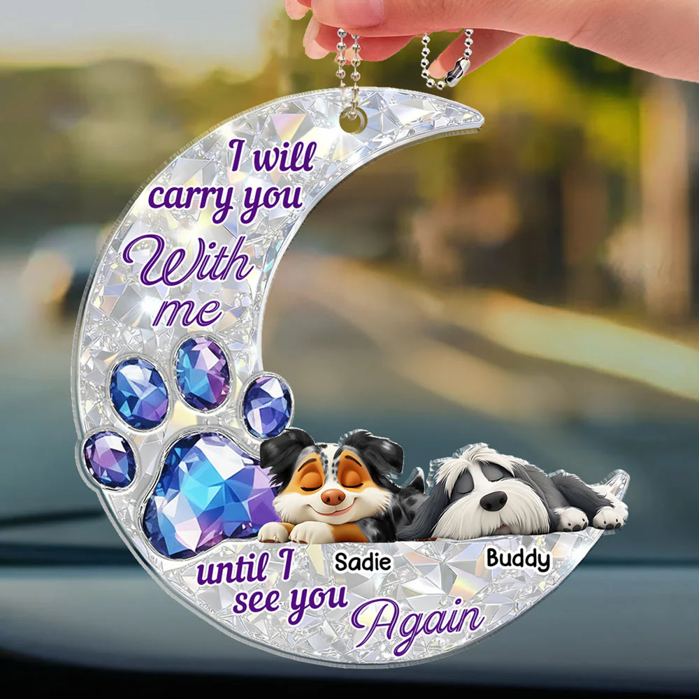 Never Go Away From Me - Personalized Custom 3D Effect Car Ornament - Image 3