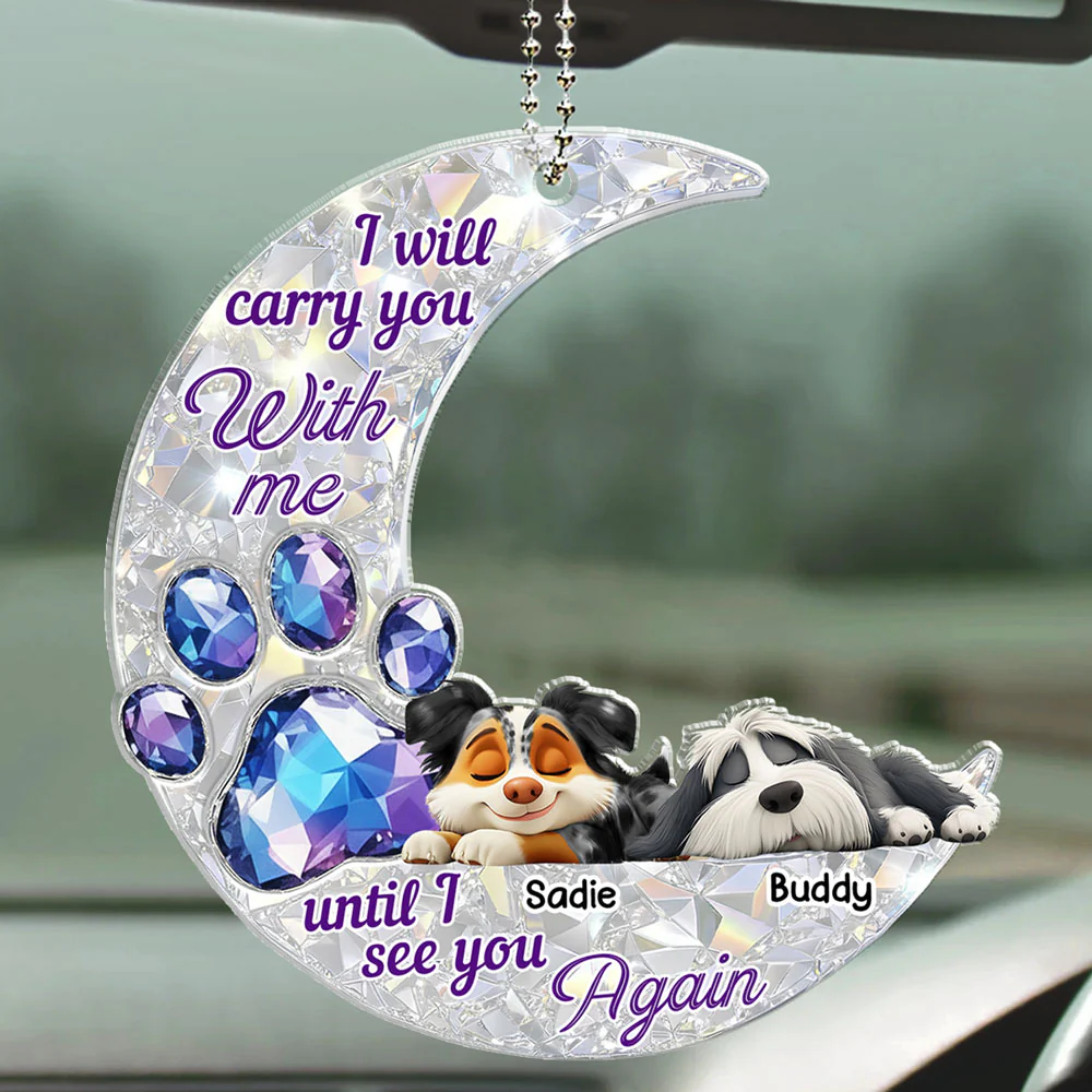 Never Go Away From Me - Personalized Custom 3D Effect Car Ornament - Image 4