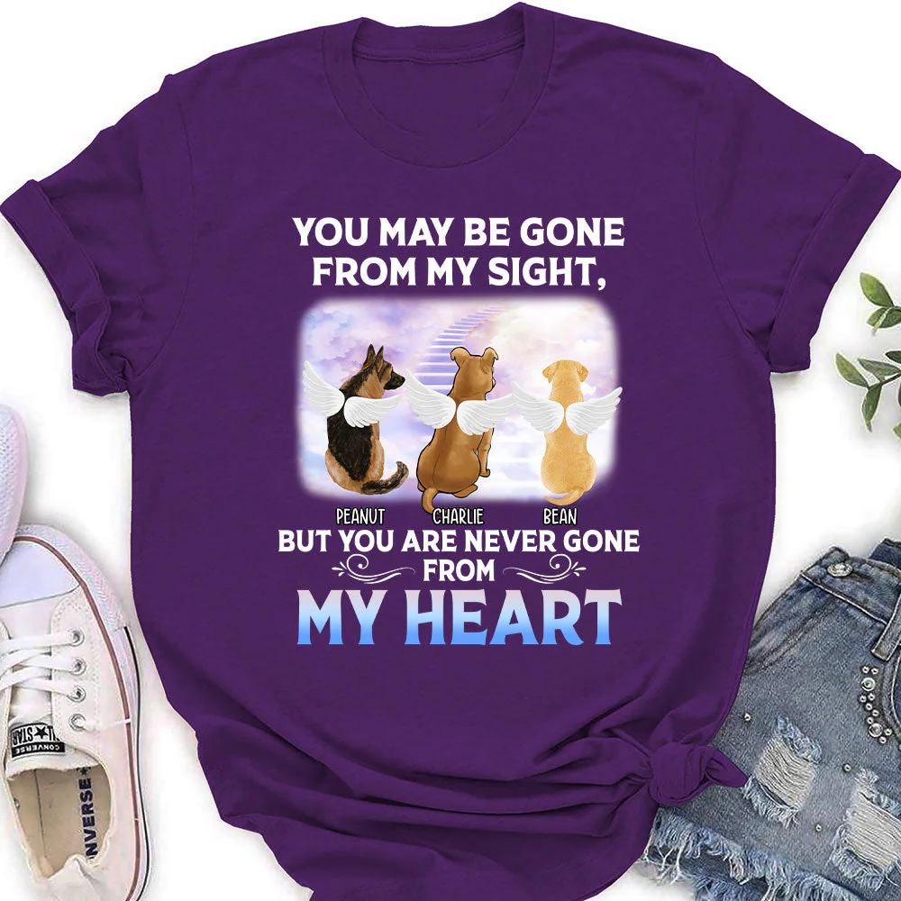 Never Gone From My Heart - Personalized Custom Women's T-shirt - Image 4