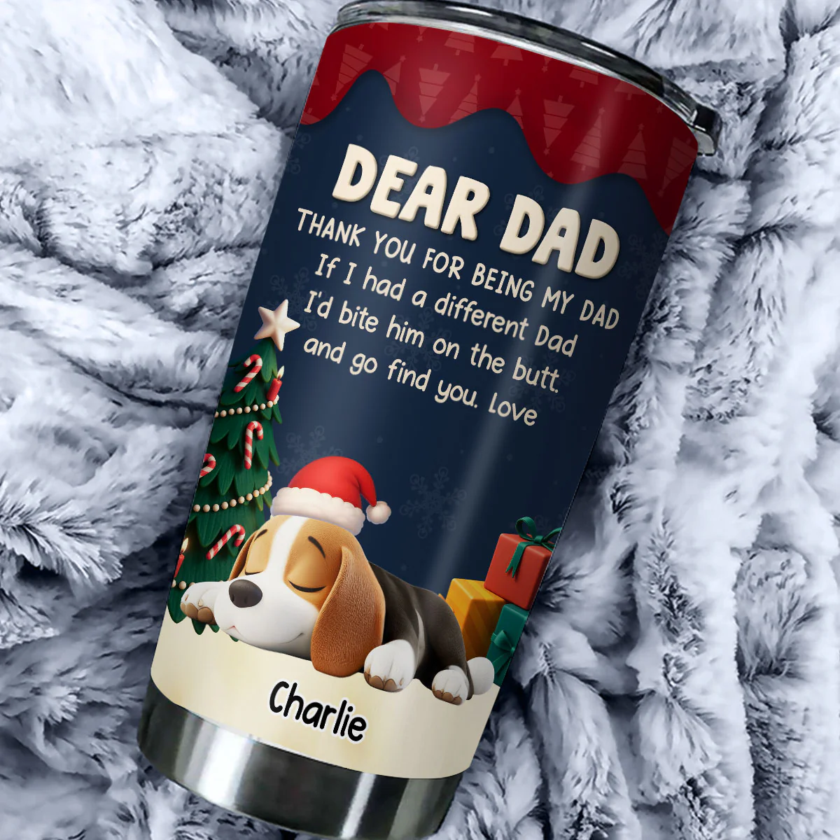 Never Have Another Dad Mom - Personalized Custom Tumbler - Image 2