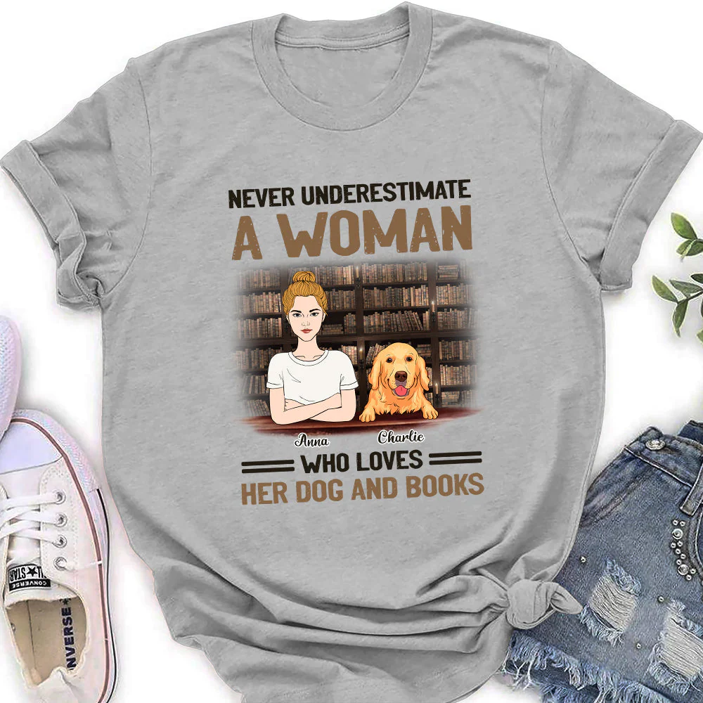 Never Underestimate - Personalized Custom Women's T-shirt