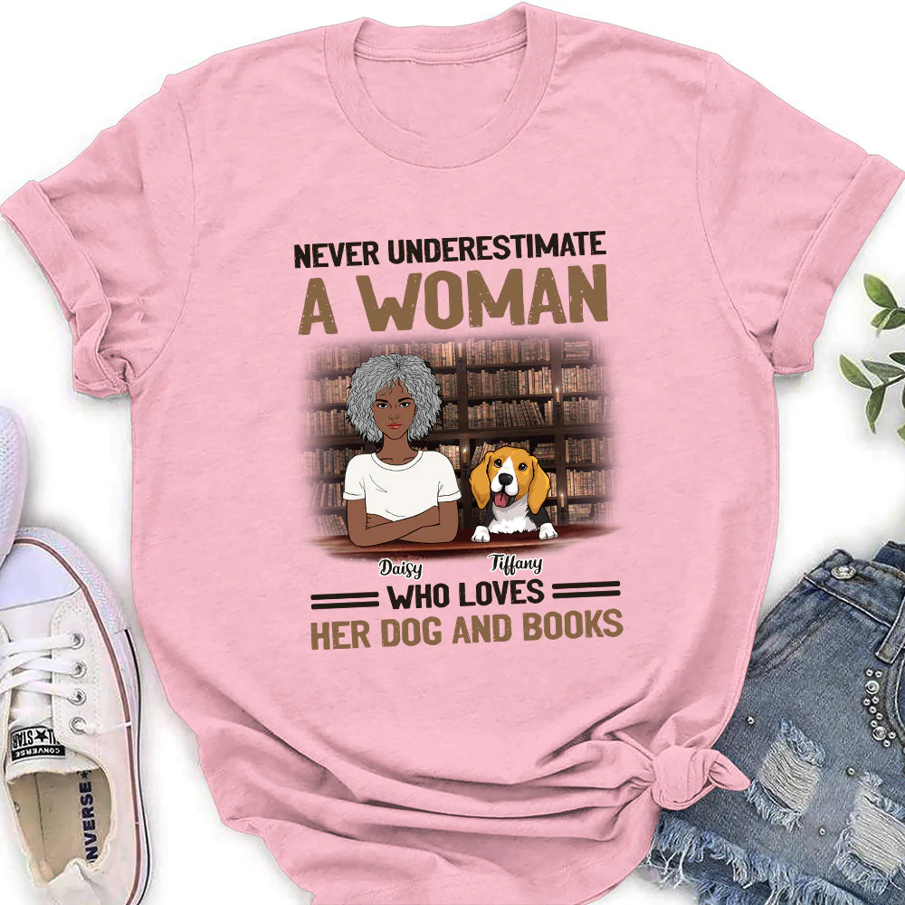 Never Underestimate - Personalized Custom Women's T-shirt - Image 2