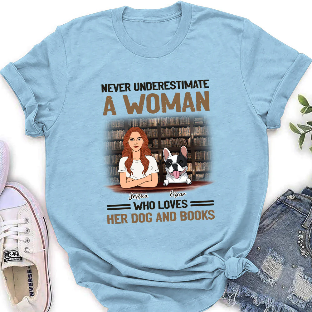 Never Underestimate - Personalized Custom Women's T-shirt - Image 3