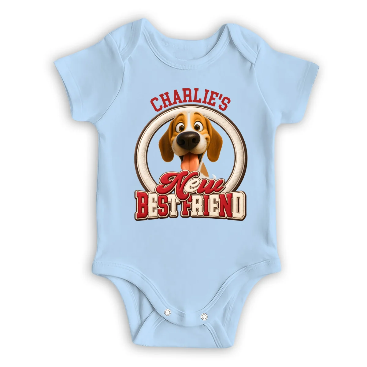 New Best Friend - Personalized Custom Baby Onesie - Image 8