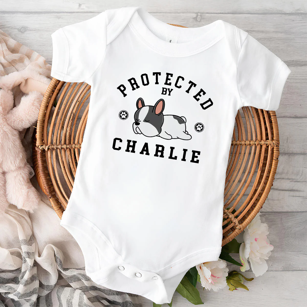 New Best Friend - Personalized Custom Baby Onesie - Image 2