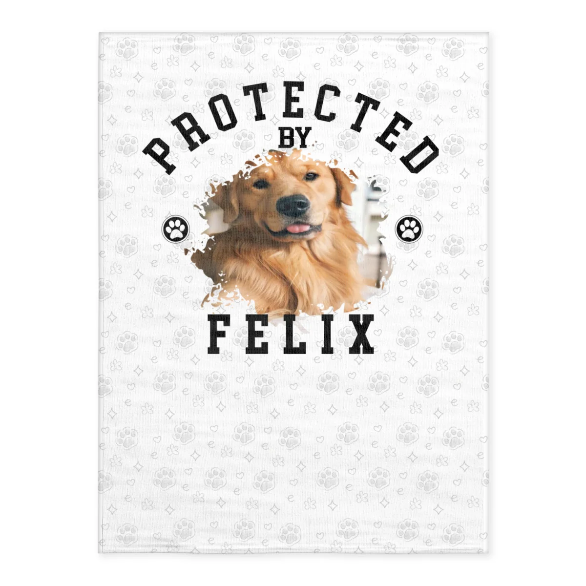 New Best Friend Photo - Personalized Custom Fleece Blanket - Image 2