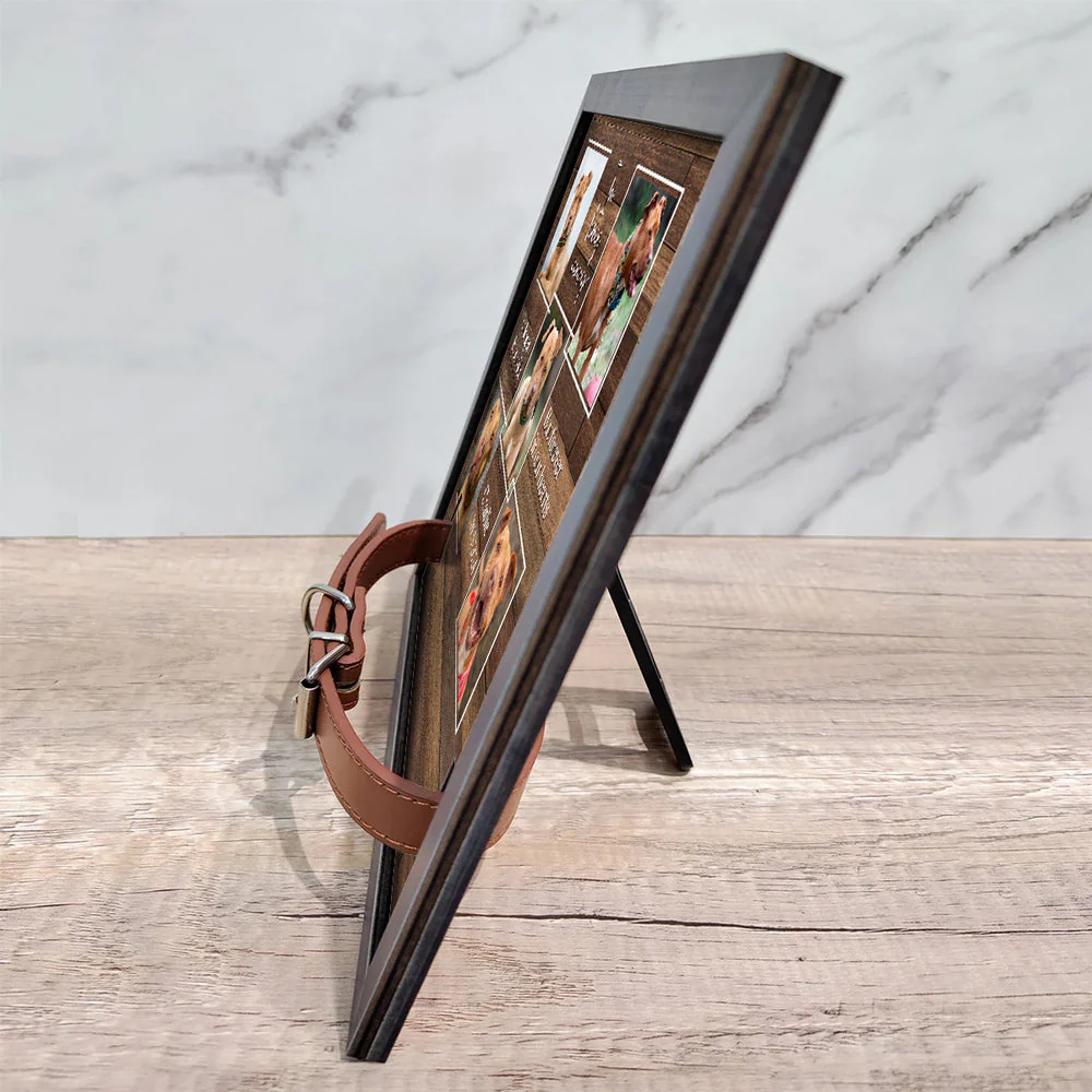 No Longer By Our Side - Personalized Custom Collar Frame - Image 4