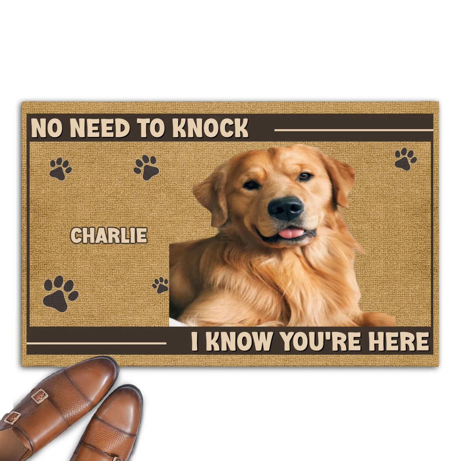 No Need To Knock Photo Version 2 - Personalized Custom Doormat - Image 6