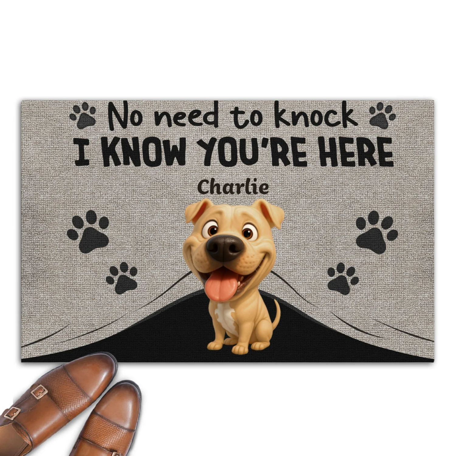 No Need To Knock We Know You Cartoon - Personalized Custom Doormat - Image 6