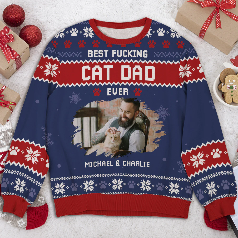 No One Is Like Cats Photo - Personalized Custom All-Over-Print Sweatshirt - Image 2