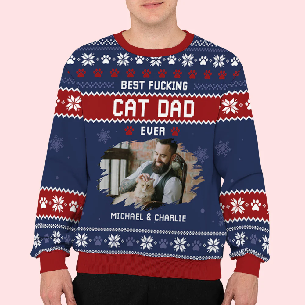 No One Is Like Cats Photo - Personalized Custom All-Over-Print Sweatshirt - Image 3
