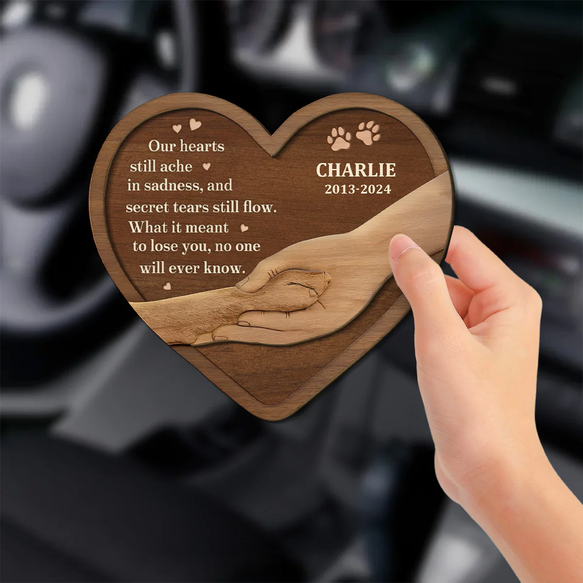 No One Will Ever Know - Personalized Custom Car Visor Clip - Image 2