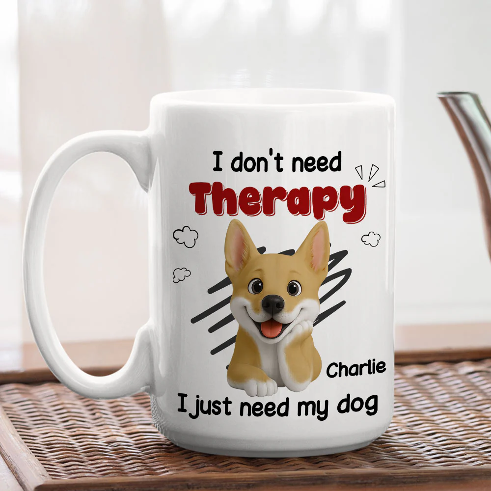 No Therapy Needed - Personalized Custom Coffee Mug - Image 5