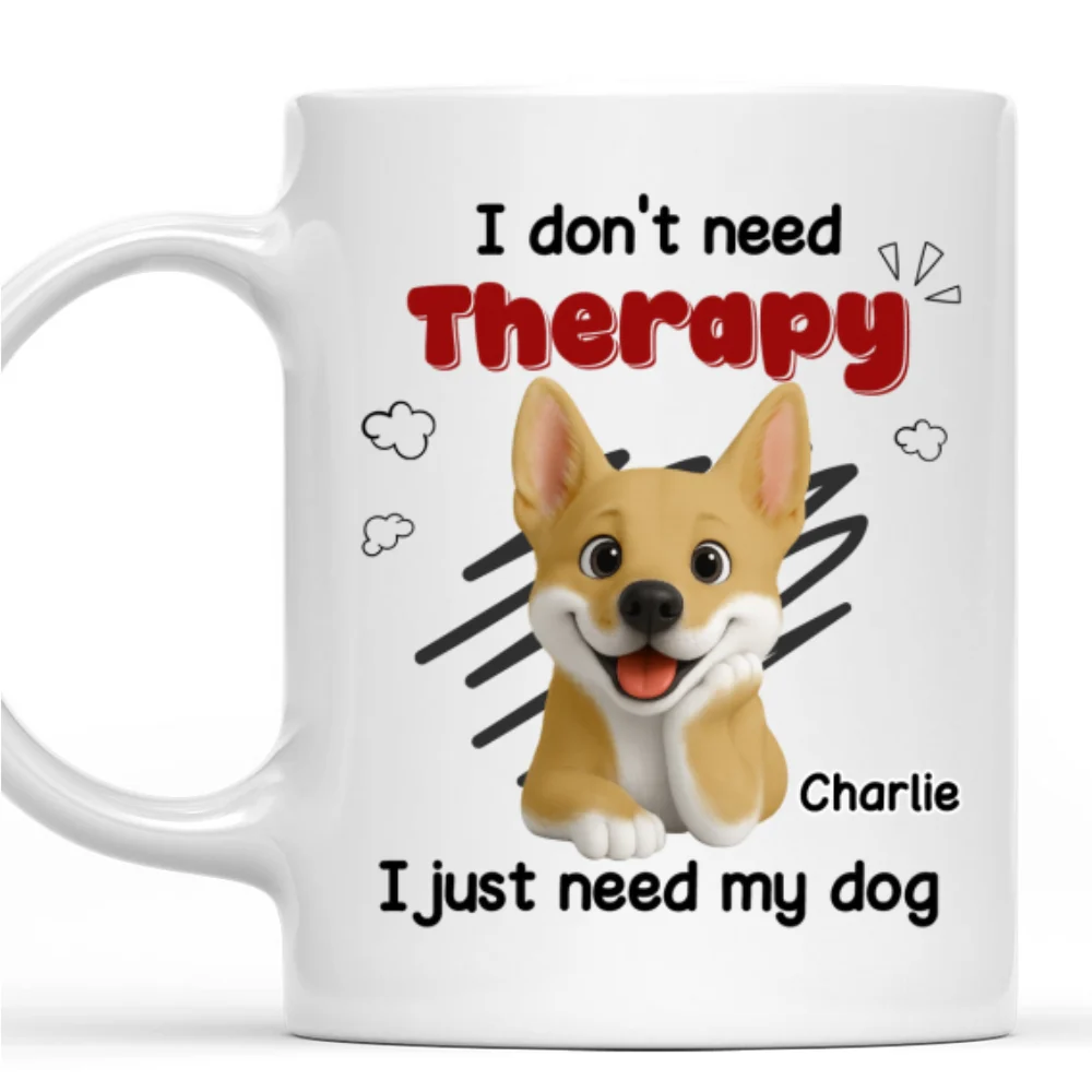 No Therapy Needed - Personalized Custom Coffee Mug - Image 7
