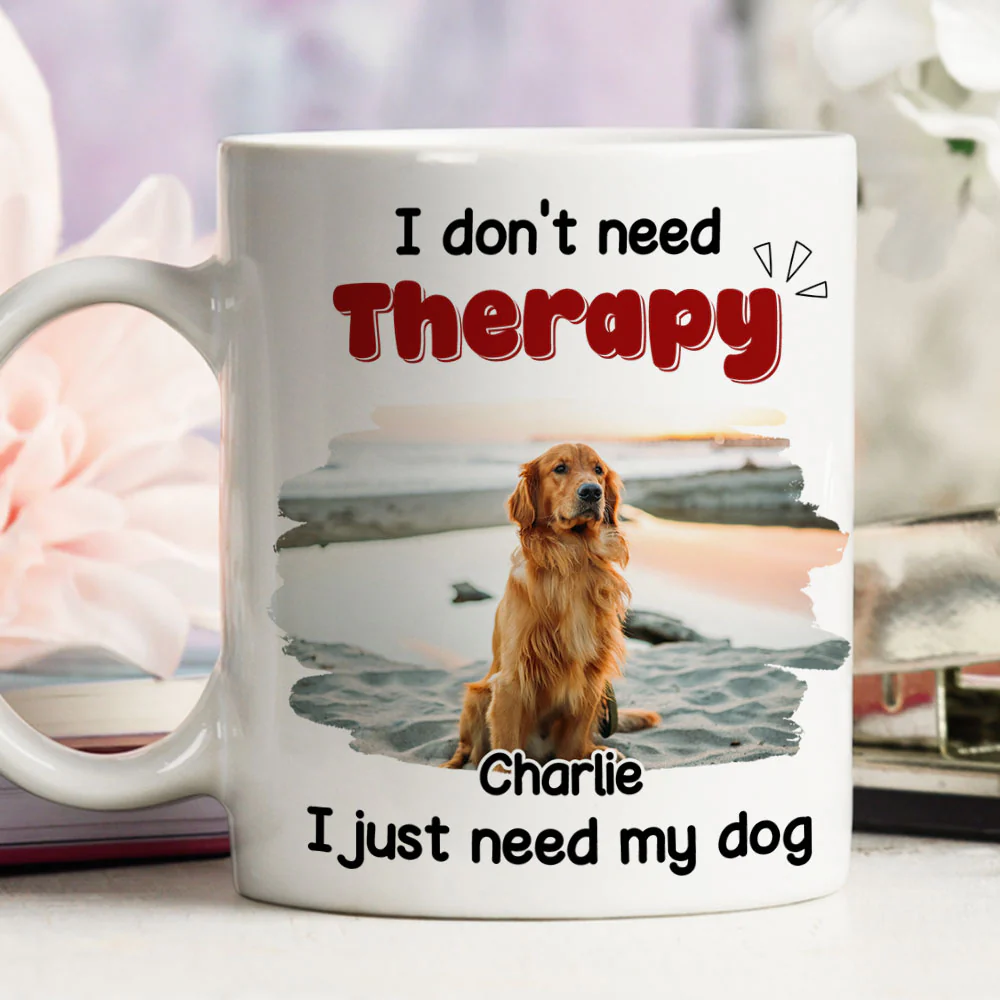 No Therapy Needed Photo - Personalized Custom Coffee Mug - Image 2