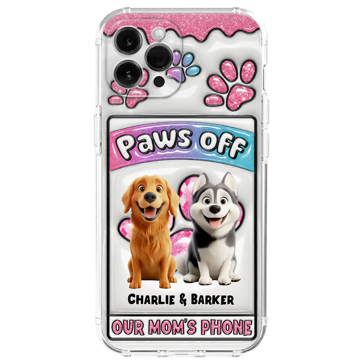No Touch Allowed - Personalized Custom 3D Inflated Effect Phone Case