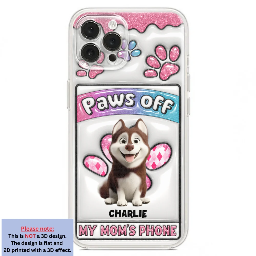 No Touch Allowed - Personalized Custom 3D Inflated Effect Phone Case - Image 19