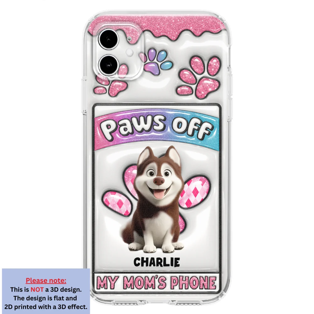 No Touch Allowed - Personalized Custom 3D Inflated Effect Phone Case - Image 8
