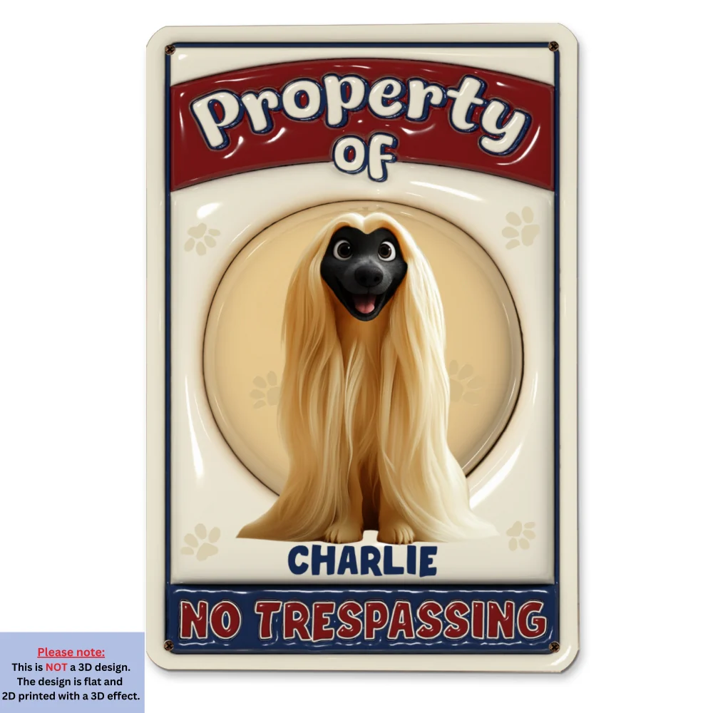 No Trespassing - Personalized Custom 3D Inflated Effect Metal Sign - Image 6