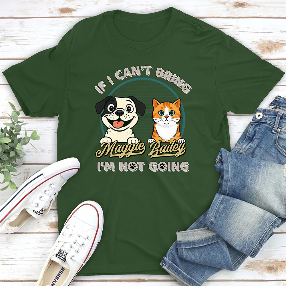 Not Going Without My Babies Retro Ver - Personalized Custom Unisex T-Shirt - Image 2