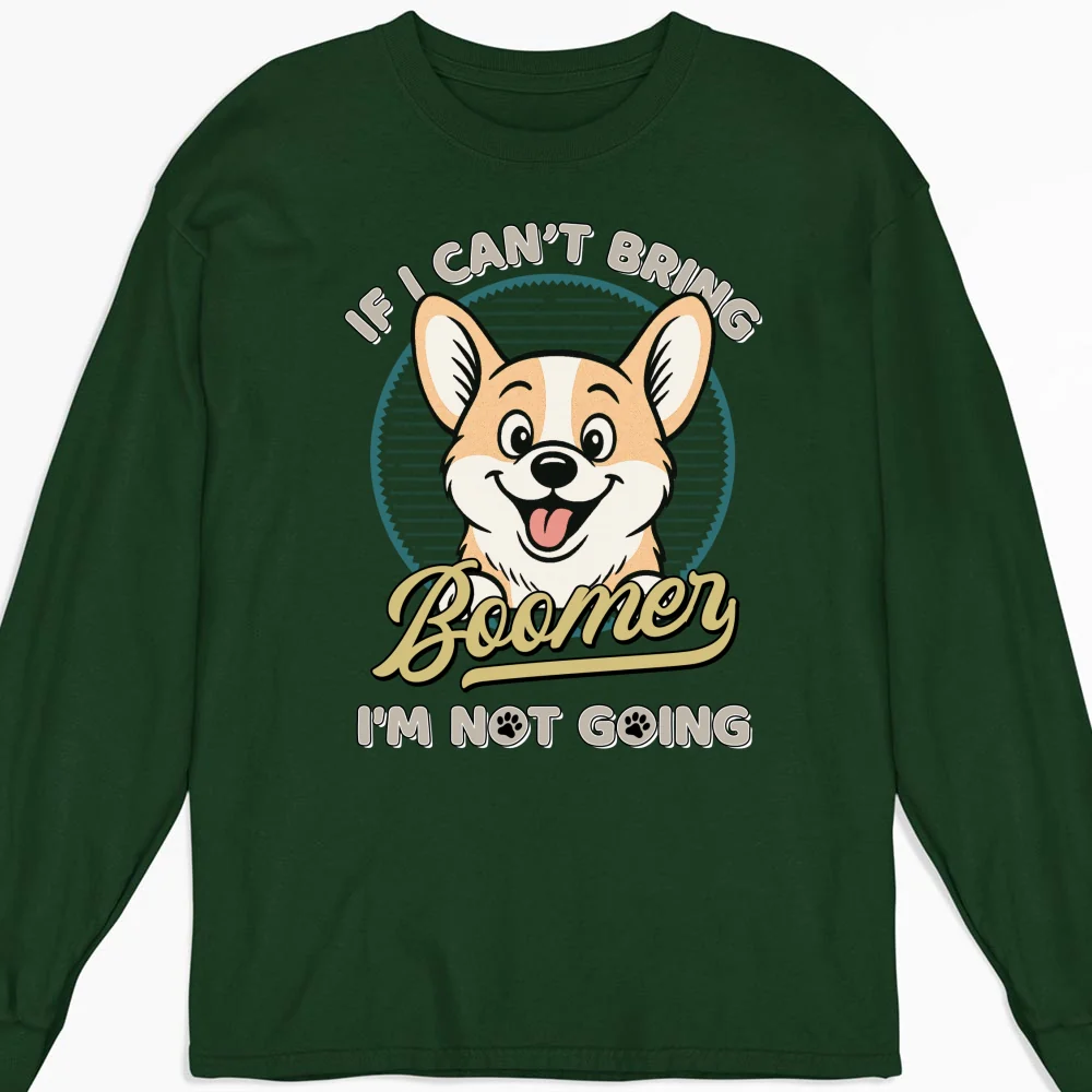 Not Going Without My Dog Retro Ver - Personalized Custom Long Sleeve T-Shirt - Image 6