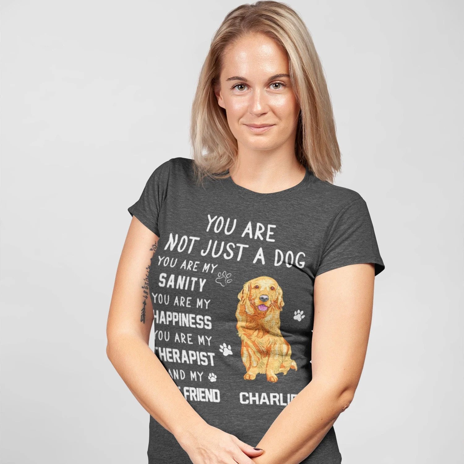 Not Just A Dog - Personalized Custom Unisex T-shirt - Image 8