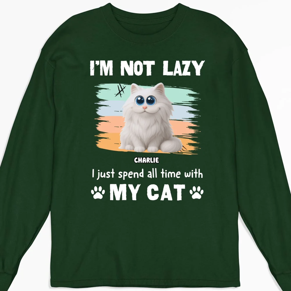 Not Lazy But Do Not Care - Personalized Custom Long Sleeve T-shirt - Image 7
