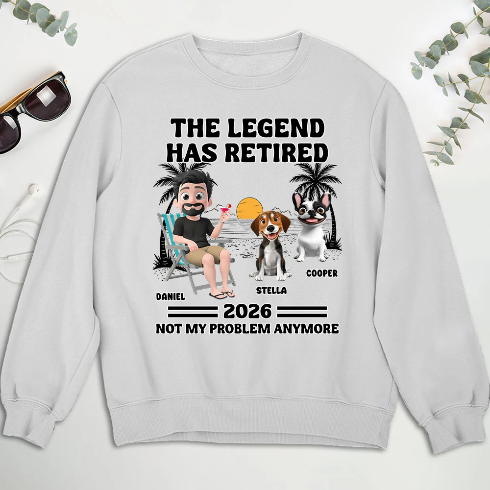Not My Problem Dad Ver - Personalized Custom Sweatshirt - Image 2